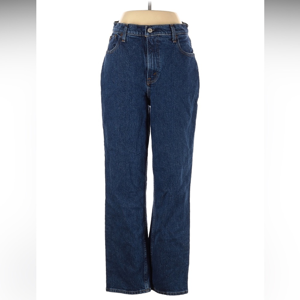 Abercrombie & Fitch Ultra High Rise 90s Straight Jean CURVE LOVE Sz 29, 8SHORT
